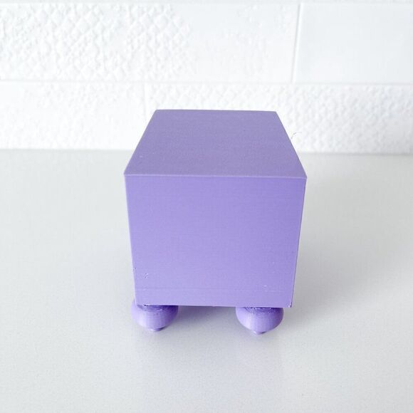 Miniature Barbie Nightstands (Set of 2) Lavender 3D Printed Dollhouse Furniture - Picture 4 of 6